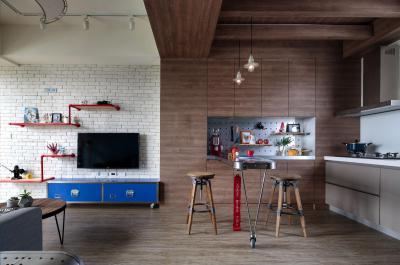 Loftlakás - konyha / étkező ötlet, modern stílusban