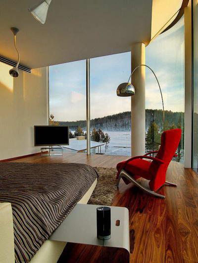 Világos hálószoba - háló ötlet, modern stílusban