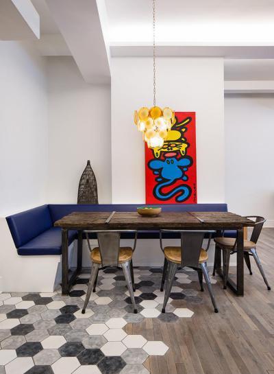 Vidám étkező paddal - konyha / étkező ötlet, modern stílusban