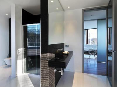 Modern fürdőszoba - fürdő / WC ötlet, modern stílusban