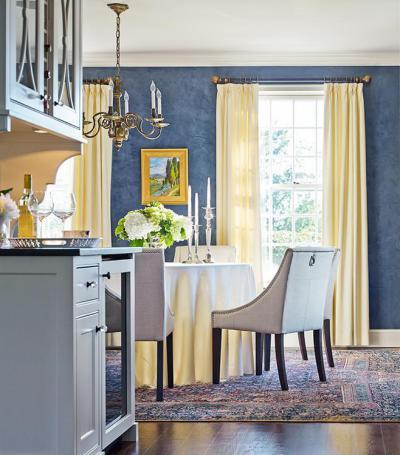 Kék étkező - konyha / étkező ötlet, modern stílusban
