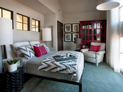 Szürke és bordó a hálóban - háló ötlet, modern stílusban