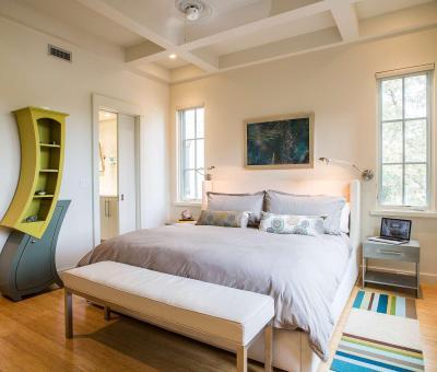 Vidám hálószoba - háló ötlet, modern stílusban