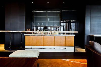 fekete konyha - konyha / étkező ötlet, modern stílusban