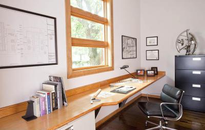 minimál dolgozószoba - dolgozószoba ötlet, modern stílusban