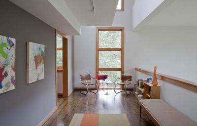 Folyosó társalgóval - belső továbbiak ötlet, modern stílusban