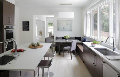 Sarokülő - konyha / étkező ötlet, modern stílusban