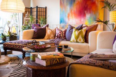 Színes díszpárnák - belső továbbiak ötlet