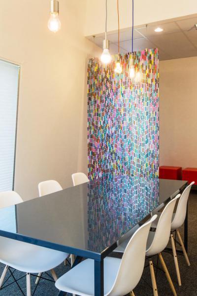 Modern étkező egyedi térelválasztással - belső továbbiak ötlet, modern stílusban