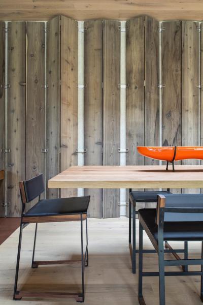 Fa az étkezőben - konyha / étkező ötlet, modern stílusban