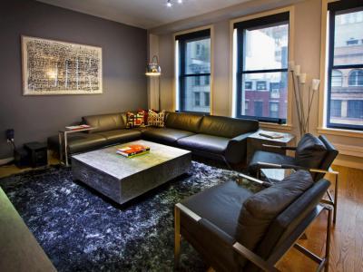 Monokróm, pasis nappali - nappali ötlet, minimál stílusban