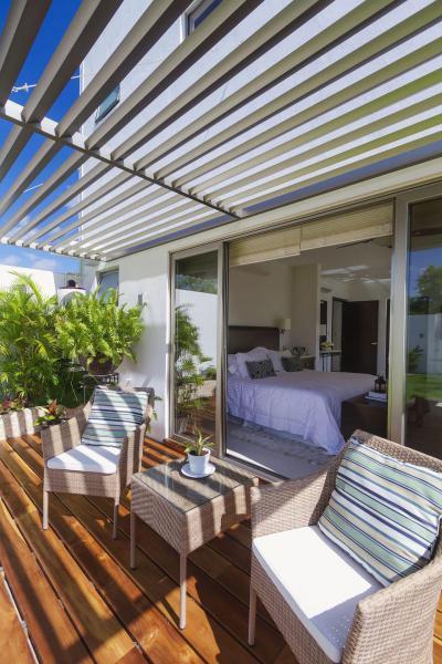 Hangulatos terasz - erkély / terasz ötlet, modern stílusban