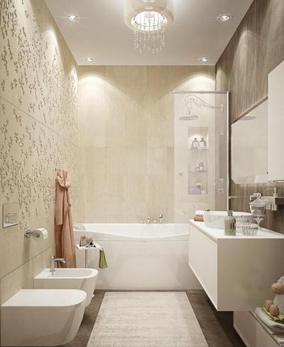 Nőies luxus - fürdő / WC ötlet, modern stílusban