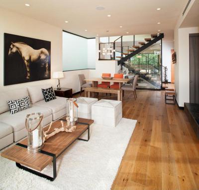 Kiegyensúlyozott nappali - nappali ötlet, modern stílusban