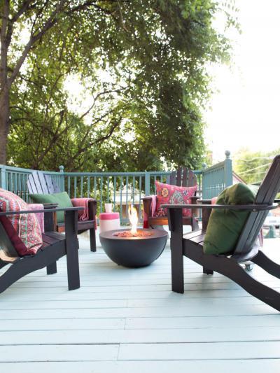 Design sütögető - erkély / terasz ötlet, rusztikus stílusban