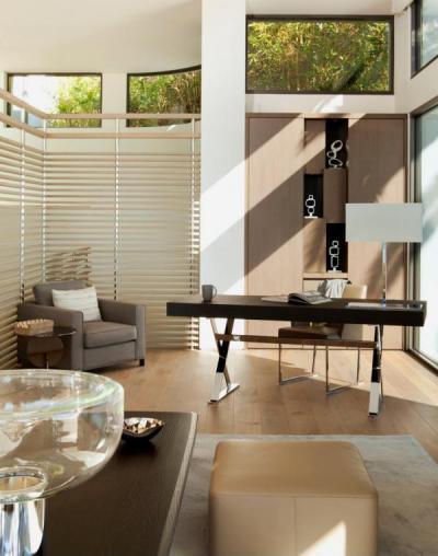 Elegáns otthoni iroda - dolgozószoba ötlet, modern stílusban