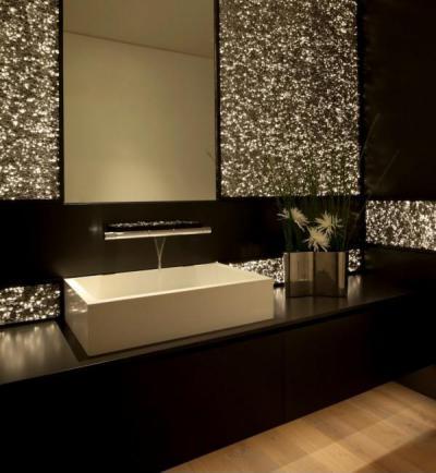 Glamour a fürdőszobában - fürdő / WC ötlet, modern stílusban