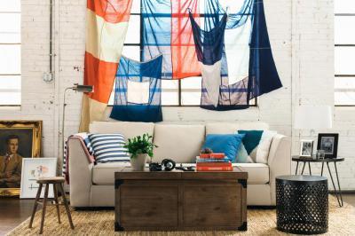 Függöny helyett - nappali ötlet