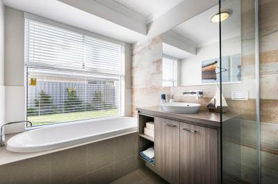 Hangulatos fürdőszoba - fürdő / WC ötlet, modern stílusban