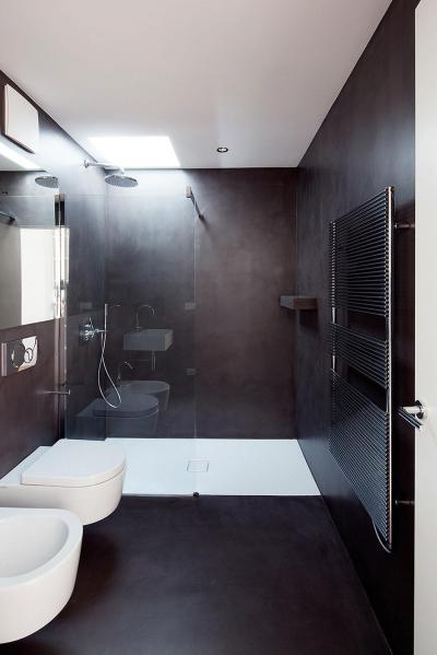 Modern fürdőszoba - fürdő / WC ötlet, modern stílusban