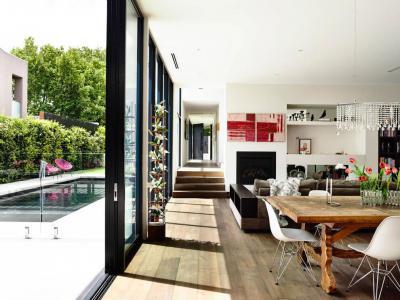 Teraszra nyitott nappali - nappali ötlet