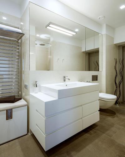 Modern fürdőszoba - fürdő / WC ötlet, modern stílusban
