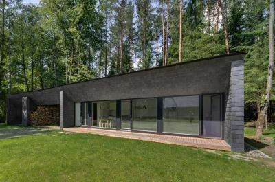 Modern lakóház - homlokzat ötlet, modern stílusban