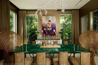 Egzotikus étkező - nappali ötlet, egzotikus stílusban