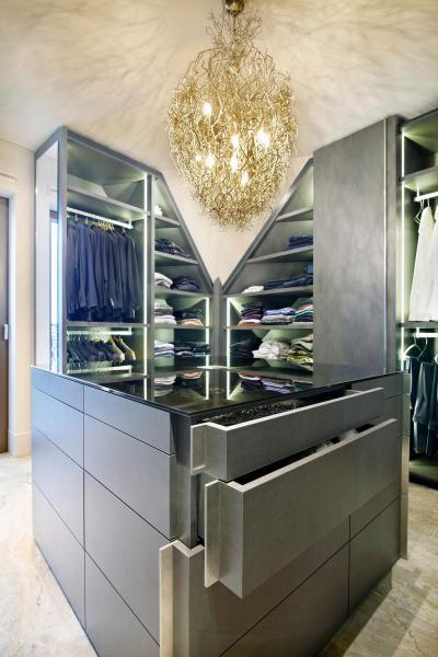 Gardróbszoba - belső továbbiak ötlet, modern stílusban