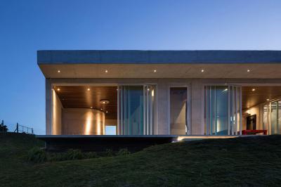 Modern lakóház - homlokzat ötlet, modern stílusban