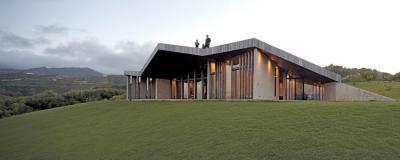 Modern lakóház - homlokzat ötlet, modern stílusban