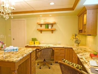 Dolgozó a konyhában - konyha / étkező ötlet, modern stílusban