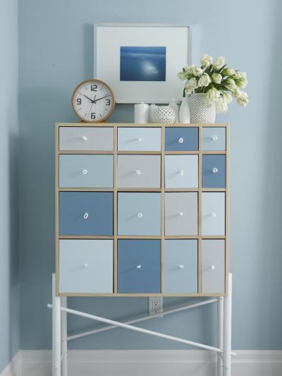 Szürkék és kékek - belső továbbiak ötlet, modern stílusban