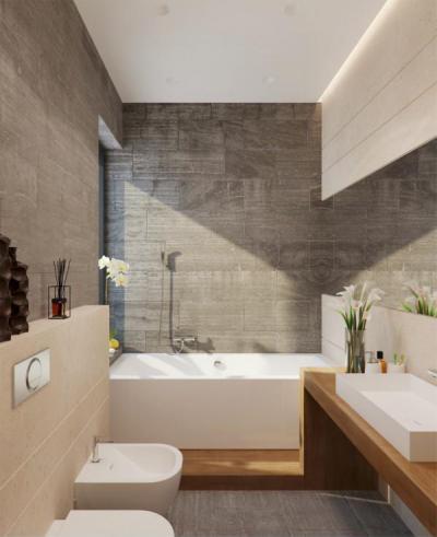 Szép kőburkolatok - fürdő / WC ötlet, modern stílusban