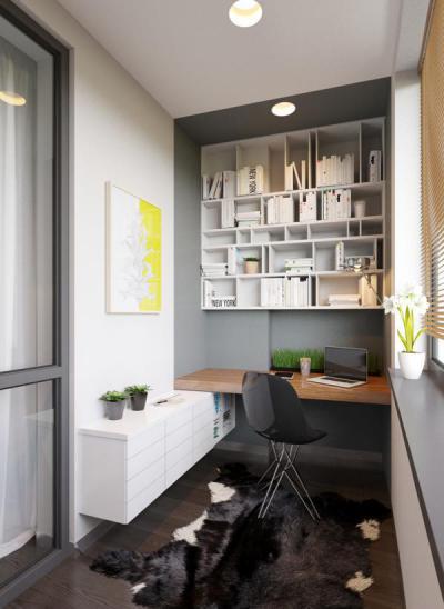 Jól megtervezett dolgozósarok - dolgozószoba ötlet, modern stílusban