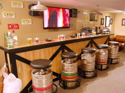 Bárszékek hordókból - belső továbbiak ötlet