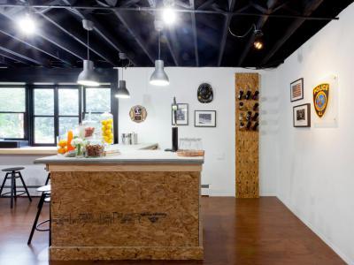 Otthoni bár indusztriális stílusban - belső továbbiak ötlet