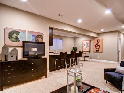 Bár az alagsorban - belső továbbiak ötlet, modern stílusban