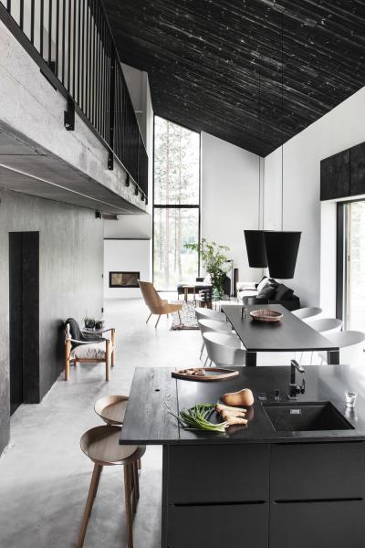 Loft hangulat - konyha / étkező ötlet, modern stílusban