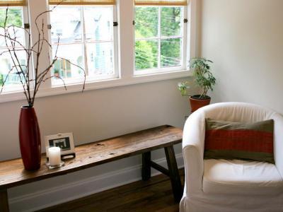 Olvasósarok  - nappali ötlet, rusztikus stílusban