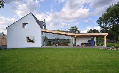 Modern lakóház1 - homlokzat ötlet, modern stílusban