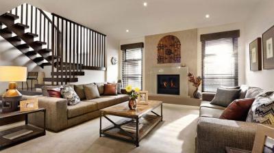 Nappali lépcsővel - nappali ötlet, modern stílusban