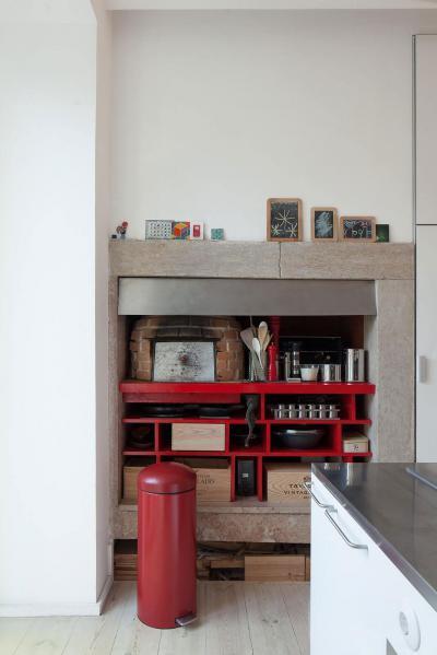 Konyhai tárolás - konyha / étkező ötlet, modern stílusban