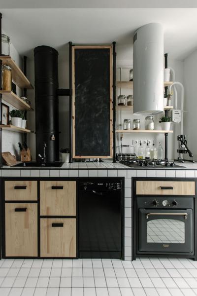 Loftlakás konyhája - konyha / étkező ötlet