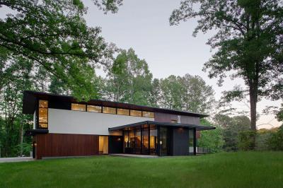 Modern lakóház1 - homlokzat ötlet, modern stílusban