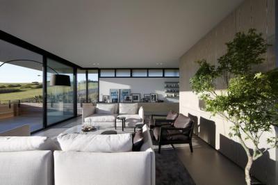 Teraszra nyitott nappali1 - nappali ötlet, modern stílusban