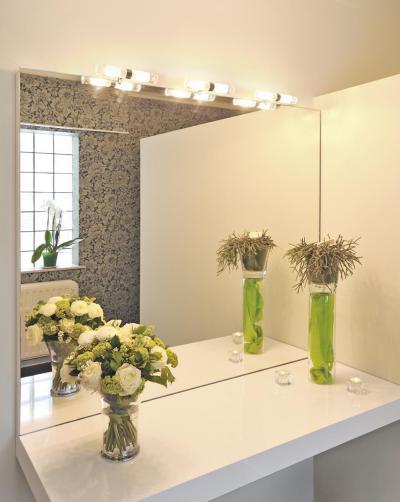 Tükör világítás - belső továbbiak ötlet, modern stílusban