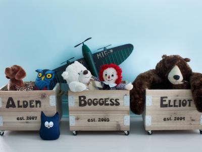 Görgős játéktárolók - gyerekszoba ötlet, modern stílusban