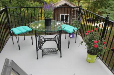 Miniház tetőterasza - erkély / terasz ötlet