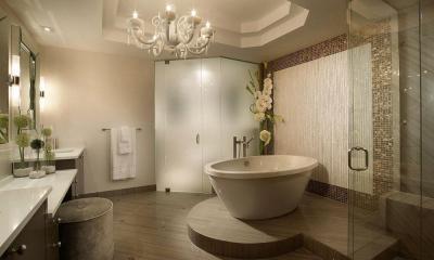 Luxus fürdőszoba - fürdő / WC ötlet, modern stílusban